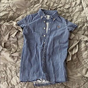 Ralph Lauren gingham onesie